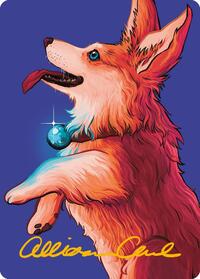 Phelia, Exuberant Shepherd Art Card (Gold-Stamped Signature)