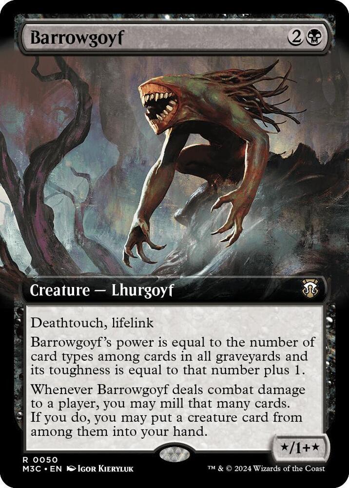 【英語版】MTG　バロウゴイフ/Barrowgoyf　４枚組 Barrowgoyf (Extended Art) - Commander: Modern Horizons 3