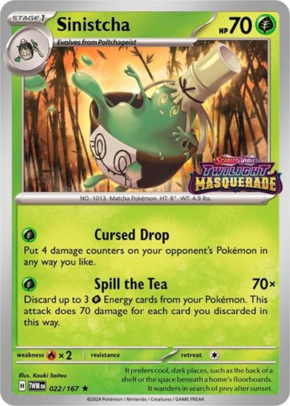 Sinistcha - 022/167 (Prerelease) 022/167 from SV: Scarlet & Violet Promo Cards