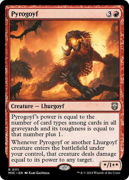 MTG パイロゴイフ Pyrogyf foil 4枚セット Pyrogoyf - Commander: Modern Horizons 3 - Magic: The Gathering