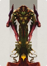 Kozilek, the Broken Reality Art Card (Gold-Stamped Planeswalker Symbol)