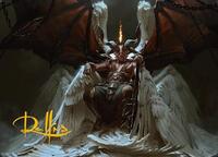 Shilgengar, Sire of Famine Art Card (Gold-Stamped Signature)