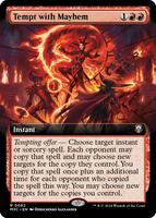 Tempt with Mayhem (Extended Art) (Ripple Foil) - Commander: Modern