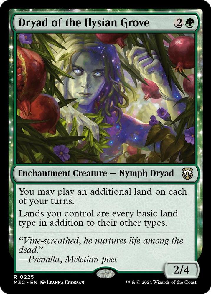 Dryad of the Ilysian Grove (Ripple Foil) - Commander: Modern
