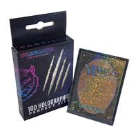 holographic pokemon card sleeves Premium Preferred Protection 100 Black Perfect Fit Shiny Trading Card Sleeves Standard Size Sleeves PVC and acid free Standard size 66x91mm Custom hand drawn star design Holographic finish Durable with a clear front so your cards stay on display Level up your collection with sleeves that actually match the aesthetic PSA Graded Card Sleeves Set