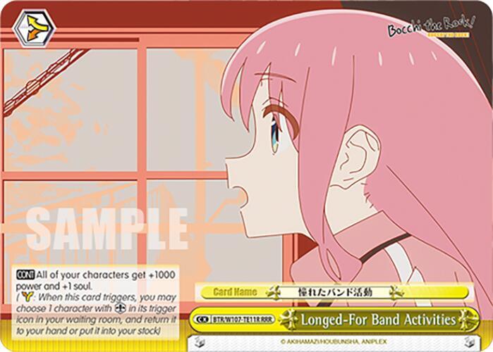 Longed-For Band Activities (RRR)