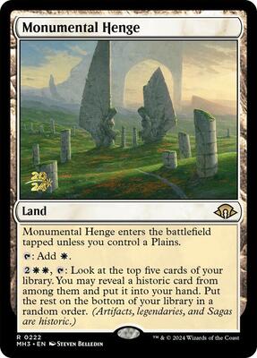 Monumental Henge #222 – Prerelease Cards (Rare)