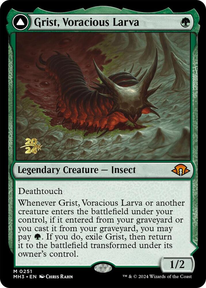 Grist, Voracious Larva // Grist, the Plague Swarm #251s — Modern Horizons 3 Promos