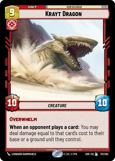 Krayt Dragon Shadows of the Galaxy card price