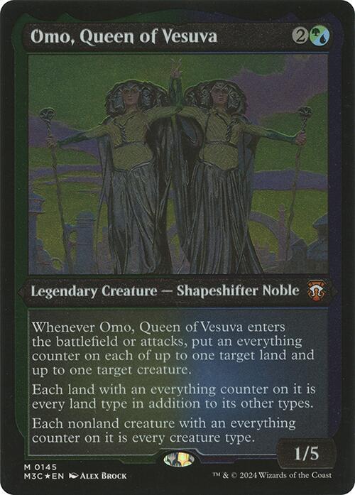 Omo, Queen of Vesuva (Display Commander) - Thick Stock - Commander