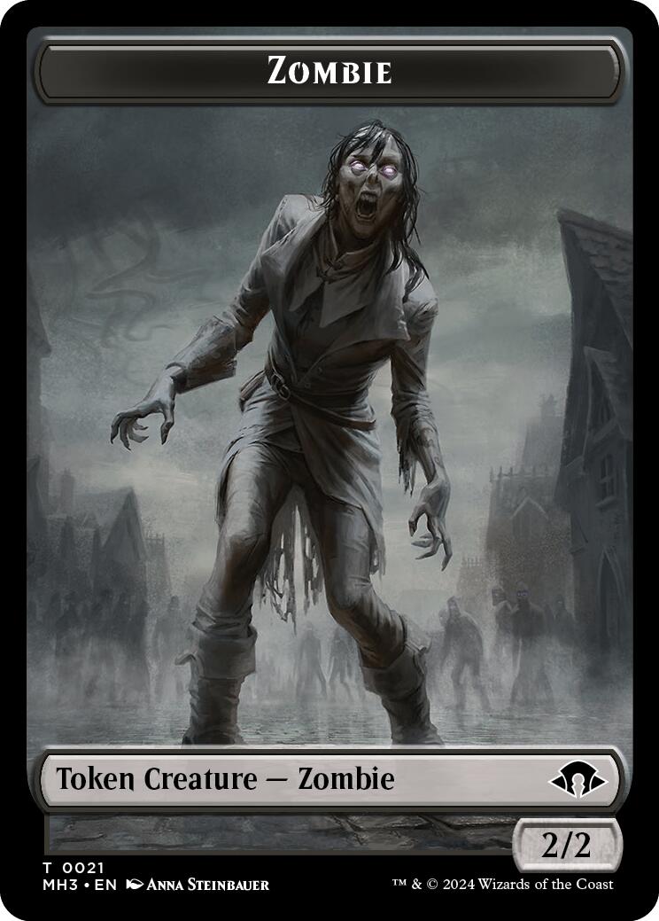 Zombie // Insect Double-Sided Token