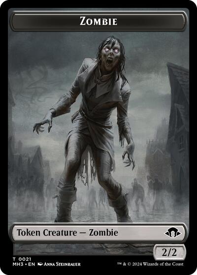 Zombie Plant Double Sided Token