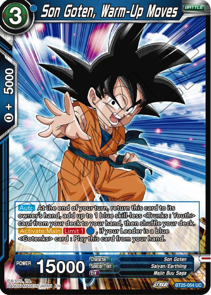 Son Goten, Warm-Up Moves #BT25-054 — Legend of the Dragon Balls