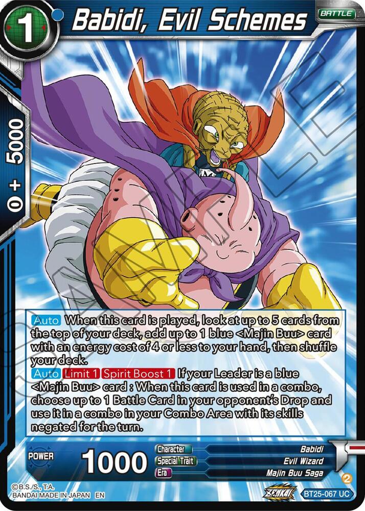 Babidi, Evil Schemes #BT25-067 — Legend of the Dragon Balls