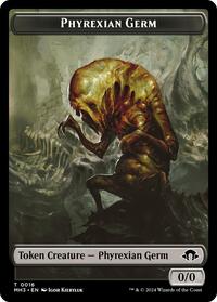 Phyrexian Germ // Phyrexian Wurm (0017) Double-Sided Token - Modern Horizons 3 - Magic: The Gathering card