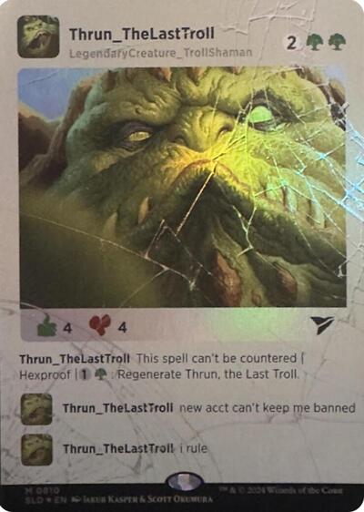 Thrun the Last Troll Rainbow Foil