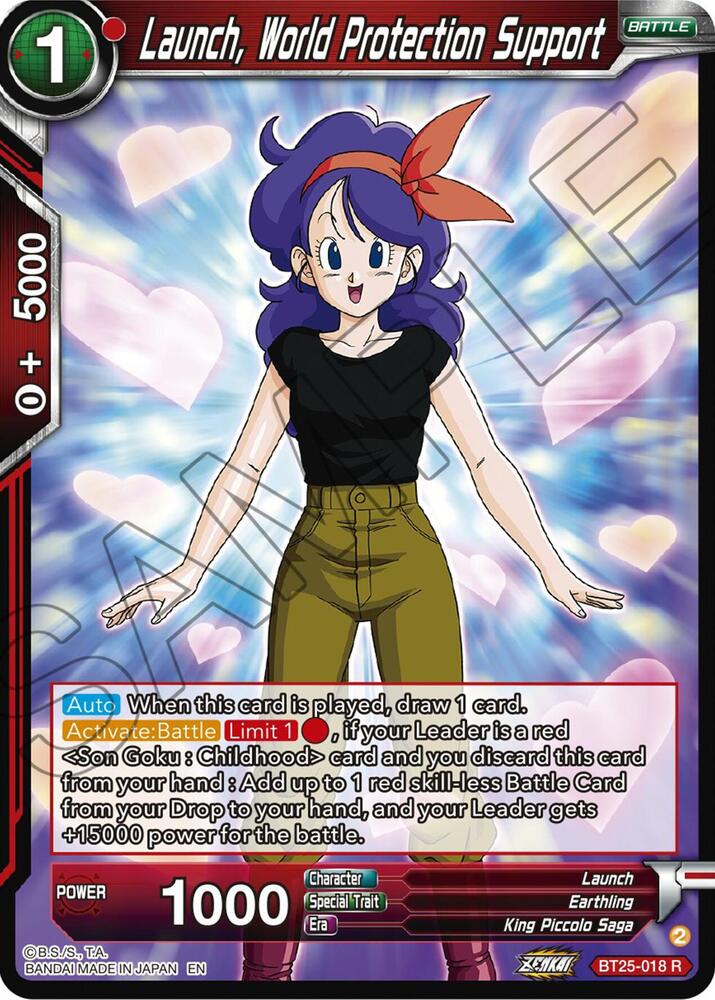 Launch, World Protection Support - Legend of the Dragon Balls