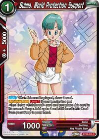 Bulma, World Protection Support card art
