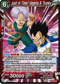 Just in Time! Vegeta & Trunks card art