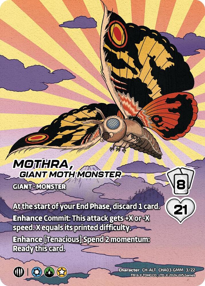 Mothra, Giant Moth Monster (Alternate Art) - Challenger Series