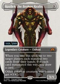 Kozilek, the Broken Reality (Borderless) (Serial Numbered)
