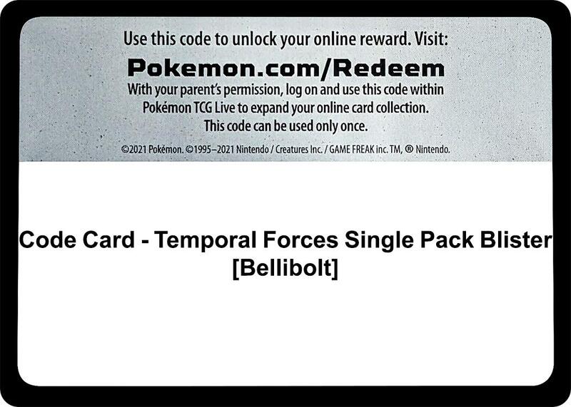 Code Card - Temporal Forces Single Pack Blister [Bellibolt] — SV05: Temporal Forces English