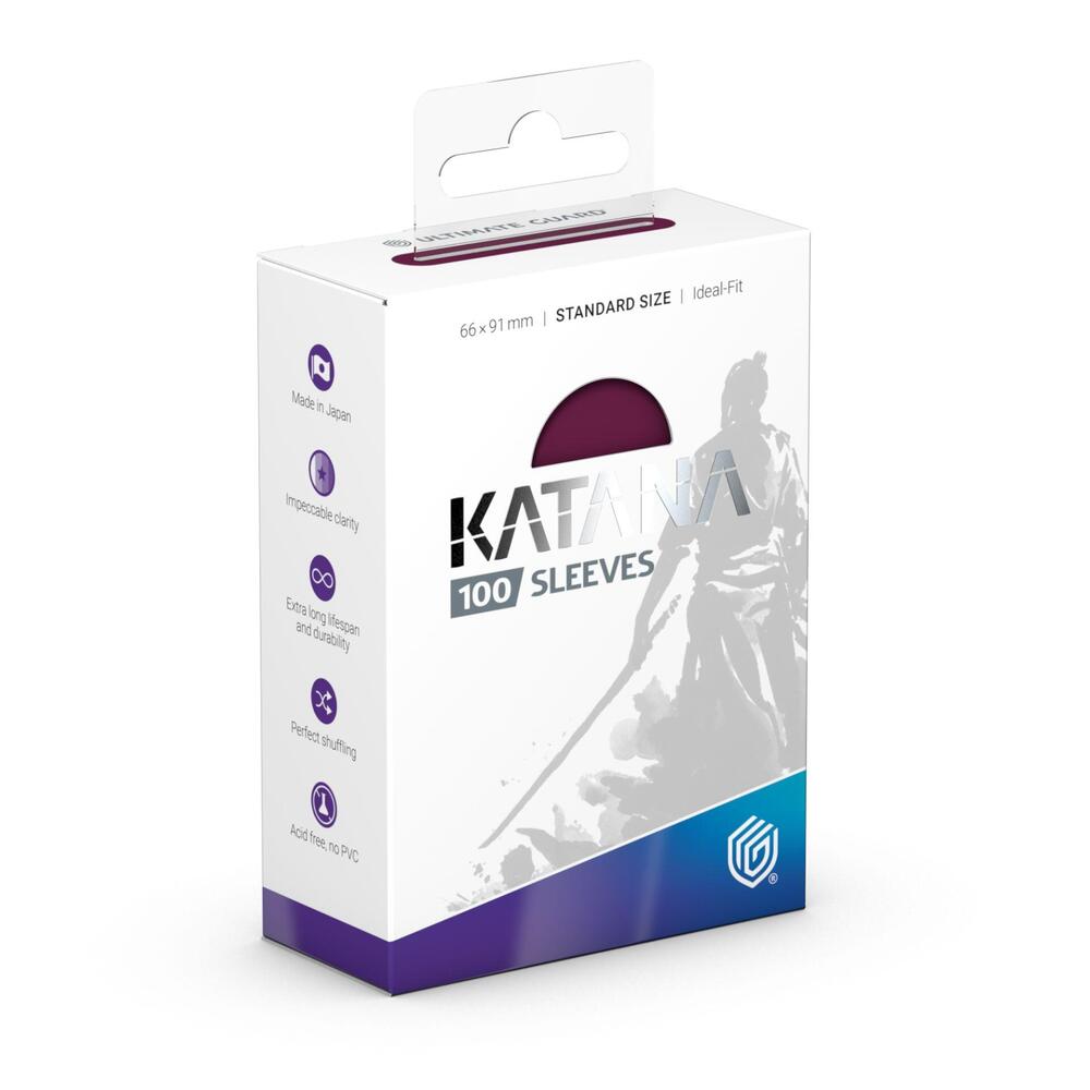 Katana standard size sleeves radiant plum 100 pack ultimate guard