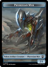 Phyrexian Myr (Ripple Foil) // Servo Double-Sided Token