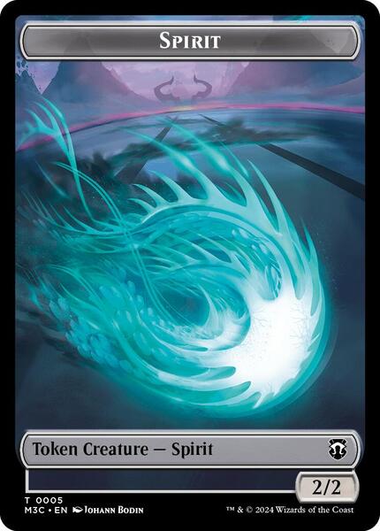 Spirit (Ripple Foil) // Eldrazi Double-Sided Token - Commander