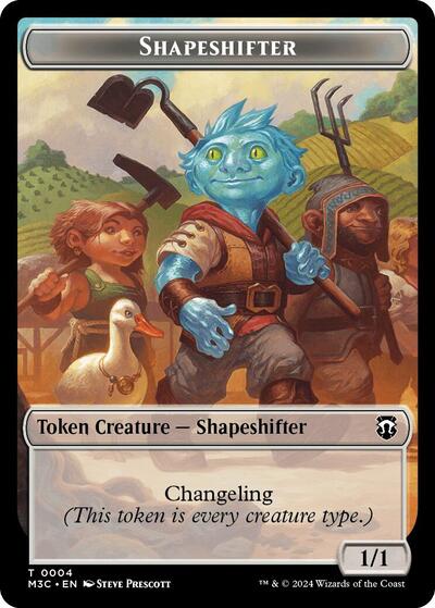 Shapeshifter (0004) (Ripple Foil) // Copy Double-Sided Token
