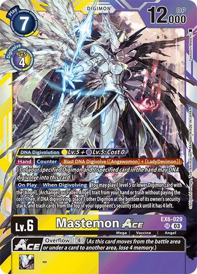 Mastemon ACE Infernal Ascension Super Rare Digimon card — value and price