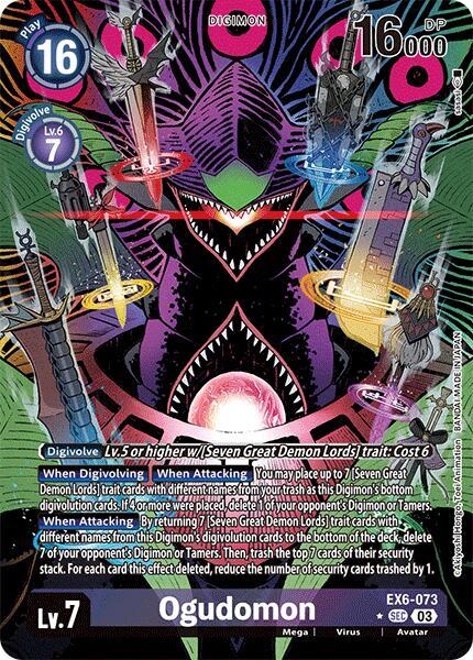 Ogudomon (Alternate Art) - Infernal Ascension - Digimon Card Game