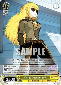 Yang: Determined - Rwby Premium Booster