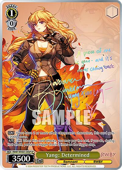 Yang: Determined (SP) card