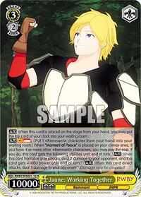 Jaune: Working Together - Rwby Premium Booster
