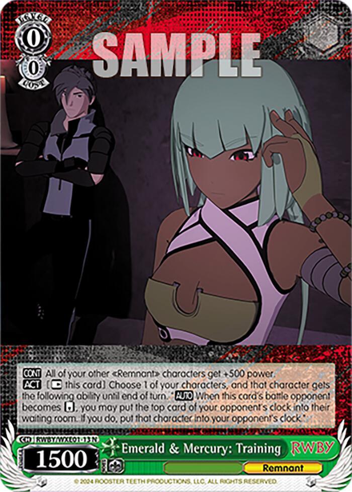 Emerald & Mercury: Training