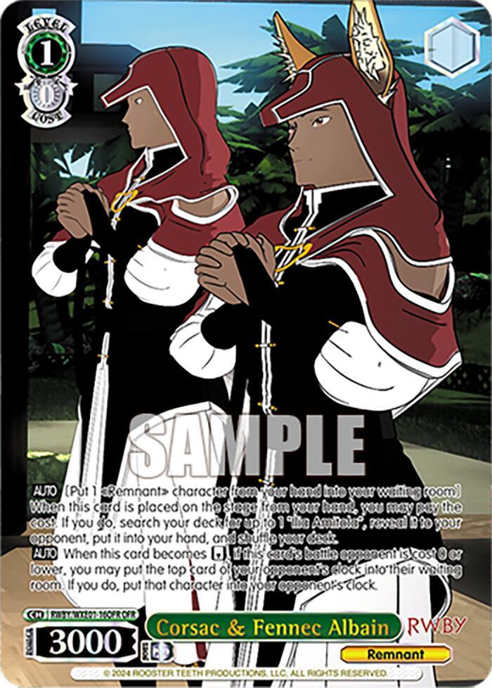 Corsac & Fennec Albain (OFR) - RWBY Premium Booster - Weiss