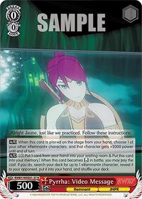 Pyrrha: Video Message - Rwby Premium Booster