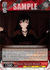 Raven: Sarcastic Remark - Rwby Premium Booster