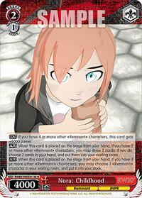Nora: Childhood - Rwby Premium Booster