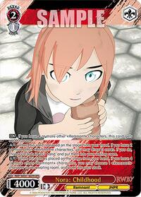 Nora: Childhood (OFR) - Rwby Premium Booster
