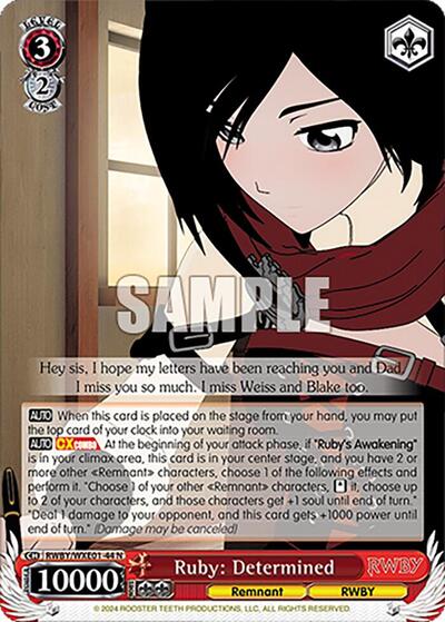Ruby: Determined card