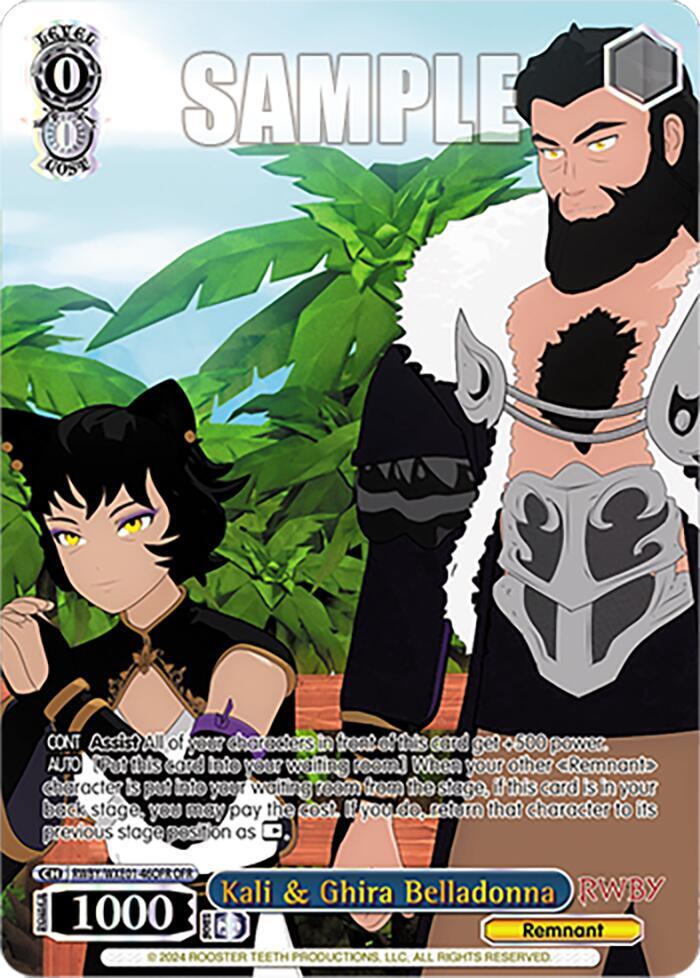 Kali & Ghira Belladonna (OFR) - RWBY Premium Booster - Weiss