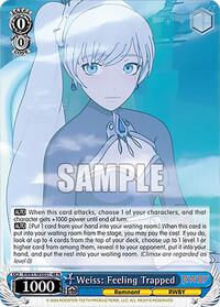 Weiss: Feeling Trapped - Rwby Premium Booster
