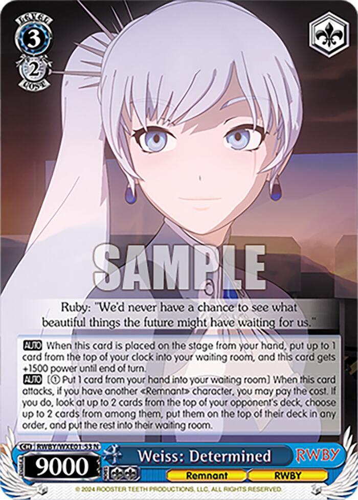 Weiss: Determined