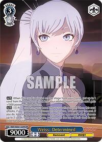 Weiss: Determined (OFR) - Rwby Premium Booster