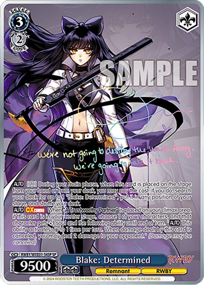 RWBY ヴァイス Blake Belladonna SP サイン ブレイク RWBY ヴァイス Blake Belladonna SP サイン ブレイク