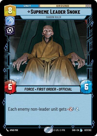 Supreme Leader Snoke - Shadow Ruler Shadows of the Galaxy card price