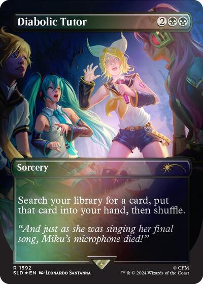 Diabolic Tutor 1592 Rainbow Foil