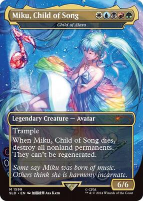 Miku, Child of Song - Child of Alara #1599 – Secret Lair Drop Series (Mythic)